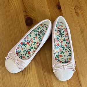 Nordstrom light pink  Dress Shoes with Bow Detail and Floral Lining